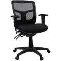 Lorell Ergomesh Swivel Mesh Mid-back Office Chair, Black, LLR86802