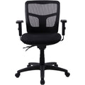 Lorell Ergomesh Swivel Mesh Mid-back Office Chair, Black, LLR86802