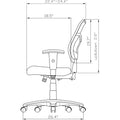 Lorell Ergomesh Swivel Mesh Mid-back Office Chair, Black, LLR86802