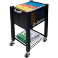 Vertiflex InstaCart Sidekick File Cart, Black, VRTVF53002