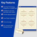 Avery Sure Feed Tent Cards, Ivory, 8 1/2" x 11", 160 Pack, AVE5913