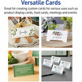 Avery Sure Feed Tent Cards, Ivory, 8 1/2" x 11", 160 Pack, AVE5913