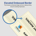 Avery Sure Feed Embossed Tent Cards, Ivory, 8 1/2" x 11", 1 Pack, AVE5914