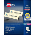 Avery Sure Feed Embossed Tent Cards, Ivory, 8 1/2" x 11", 1 Pack, AVE5914