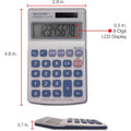 Sharp Calculators EL-240SAB 8-Digit Handheld Calculator, Blue, SHREL240SAB