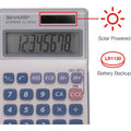 Sharp Calculators EL-240SAB 8-Digit Handheld Calculator, Blue, SHREL240SAB