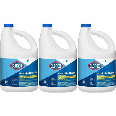 The Clorox CloroxPro Germicidal Bleach, Clear, 3 / Carton, CLO30966CT