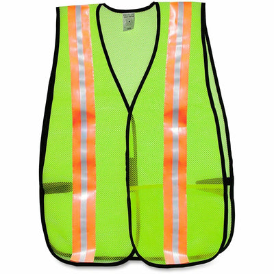 MCR Safety Mesh General Purpose Safety Vest, Lime, MCS81008