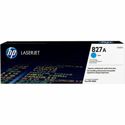 HP 827A (CF301A) Original Standard Yield Laser Toner Cartridge - Single Pack - Cyan -, HEWCF301A