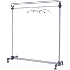 Alba Upper Shelf Double-sided Garment Rack, Silver, ABAPMGROUP3