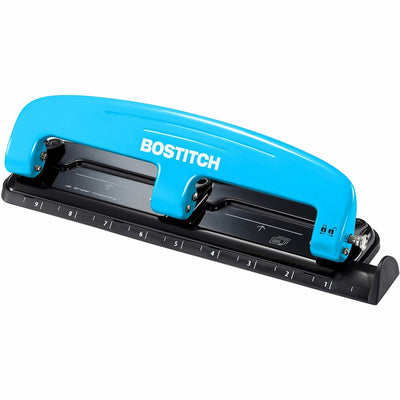Amax Bostitch EZ Squeeze 12 Three-Hole Punch, Black, 4EA/CT — view 1