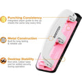 Amax Bostitch EZ Squeeze InCourage 12 Three-Hole Punch, White, ACI2188