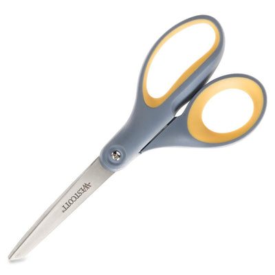 Acme United Westcott 8" Titanium Bonded Lefty Str Handle Scissors, Stainless Steel, 12EA/BX 72BX/CT — view 1