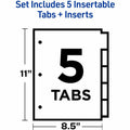 Avery Big Tab Insertable Dividers, Buff, 1 Box, AVE11113
