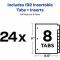 Avery Big Tab Insertable Dividers, Buff, 1 Box, AVE11115