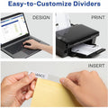 Avery Big Tab Insertable Dividers, Buff, 1 Box, AVE11115