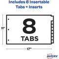Avery Big Tab Index Divider, Multicolor, 1 Set, AVE11179