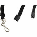 Baumgartens SICURIX Plastic Hook Breakaway Lanyard, Black, 12 / Pack, BAU65514