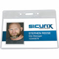 Baumgartens SICURIX Badge Holder, Clear, 50 / Pack, BAU67815