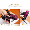 Amax Bostitch Epic Antimicrobial Office Stapler, Magenta, BOSB777R-MAG