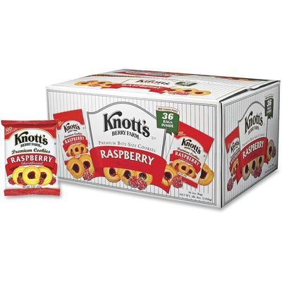 J.M. Smucker Knott's Berry Farm Raspberry Shortbread Bite-Size Cookies, 36 / Carton — view 1