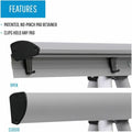 Bi-silque S.A MasterVision 3-leg Display Easel, Silver, BVCFLX05102MV