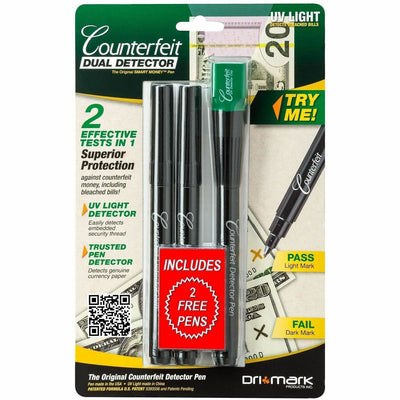Dri Mark Dual Detector Pen and UV Light, Green, DRI351UVB