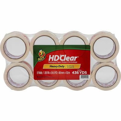 Shurtech Duck Brand HD Clear Packing Tape, Crystal Clear, 1 Pack, DUC282195