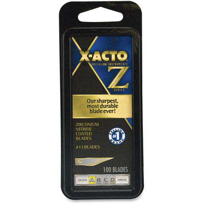 Elmer's X-Acto Z-Series Knife No.11 Fine Point Blades, Gold, 1 Box, EPIXZ611