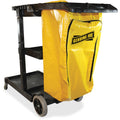 Genuine Joe Workhorse Janitor's Cart, Yellow, GJO02342