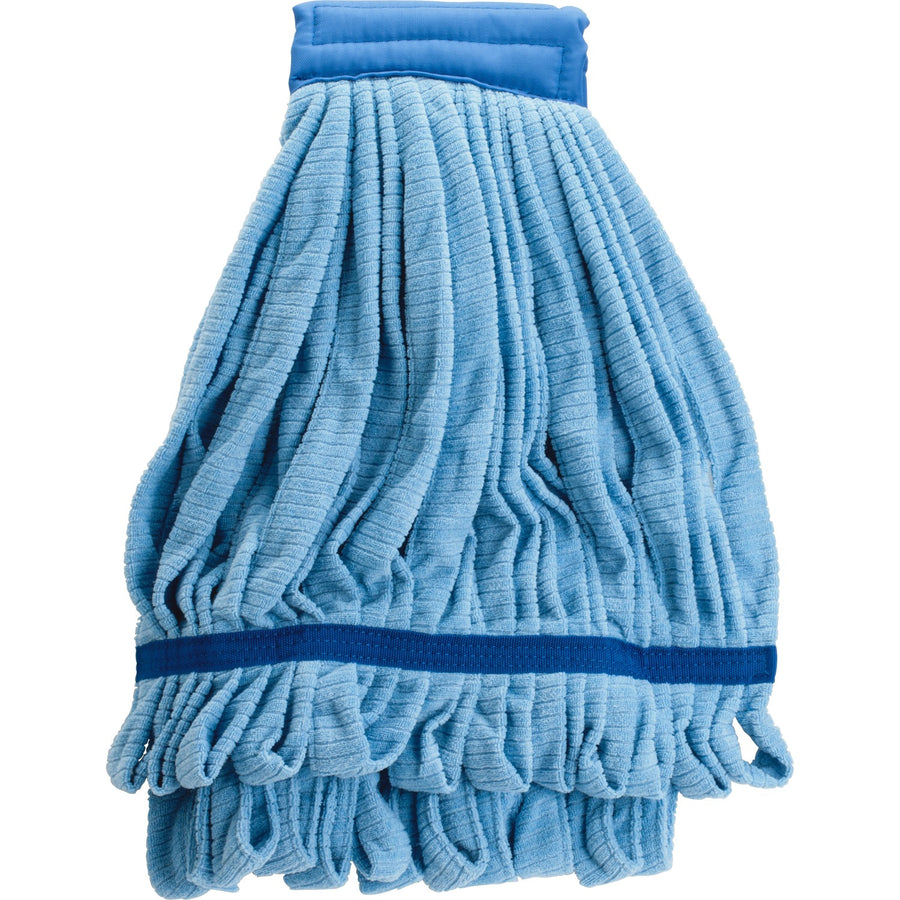 Genuine Joe Microfiber Wet Mophead Refill, Small, Blue, Absorption, GJO47538
