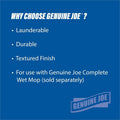 Genuine Joe Microfiber Wet Mophead Refill, Blue, GJO47538