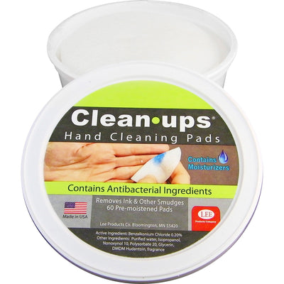 Lee Clean-ups Pre-moistened Hand Cleaning Pads, White, LEE10145