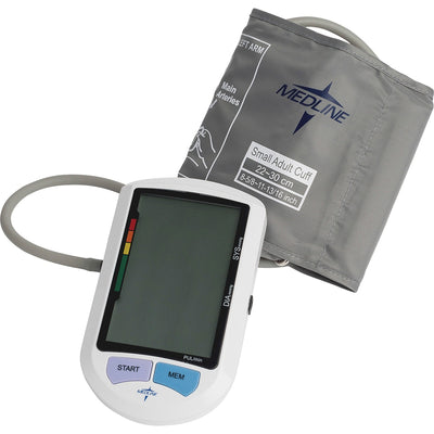 Medline Elite Auto Digital Blood Pressure Monitor, Blue, MIIMDS3001
