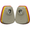 3M Tekk Protection Multipurpose Respirator Replacement Cartridges, Pink, 1 Pack, MMM60923HB1C