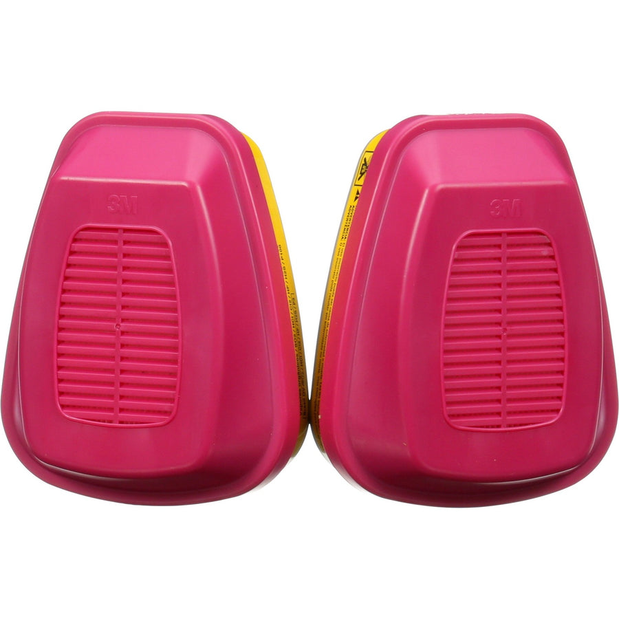 Tekk Protection Multipurpose Respirator Replacement Cartridges, 8.3" x 3", Pink, 1 / Pack, MMM60923HB1C