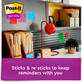 3M Post-it Super Sticky Notes Cabinet Pack - Playful Primaries Color Collection, Blue Paradise, 24 / Pack, MMM65424SSANCP