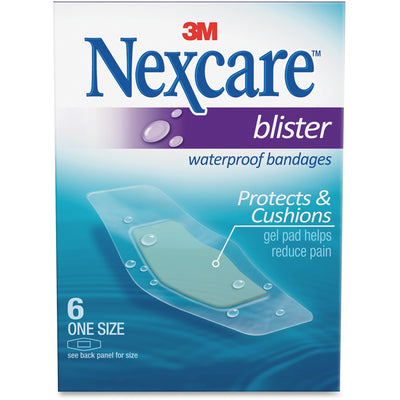 3M Nexcare Blister Waterproof Bandages - 1 Size, Clear, 1 Box, MMMBWB06