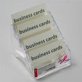 Officemate Pink Ribbon Four Tier Business Card Holder (08930), Clear, OIC08930