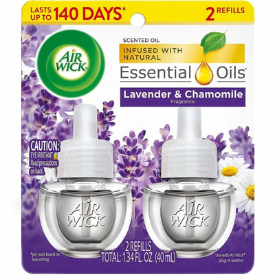 Reckitt Benckiser plc Air Wick Scented Oil Warmer Refill, Lavender, 2 / Pack, RAC78473