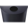 Safco Half Round Receptacle, Black, 12.50 gal, SAF9940BL