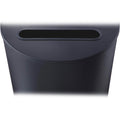 Safco Half Round Receptacle, Black, 12.50 gal, SAF9940BL