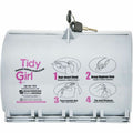 STOUT industrial and commercial grade Tidy Girl Feminine Hygiene Bags Dispenser, Smoke Gray, STOTGUDP