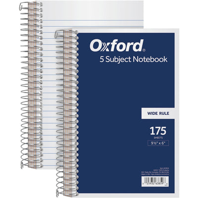 TOPS 5 Subject Wirebound Notebook, 6" x 9 1/2", TOP63859