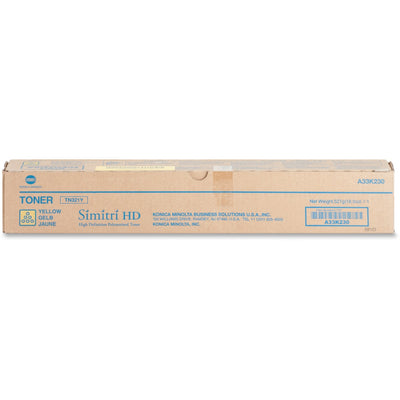 Konica Minolta Original Laser Toner Cartridge - Yellow -, KNMTN321Y