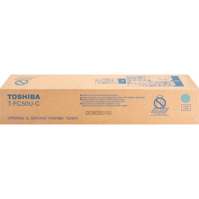 Toshiba Original Standard Yield Laser Toner Cartridge - Cyan -, TOSTFC50UC