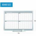 Bi-silque S.A MasterVision Dry-erase 4-month Planner, Silver, 36", BVCGA03105830