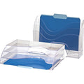 Officemate 22904 Desktop Paper File Organizer, 3-Tier, Clear, OIC22904