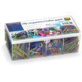 Officemate Flip Lid Clip Organizer Value Pack, Assorted, 1 Pack, OIC97301