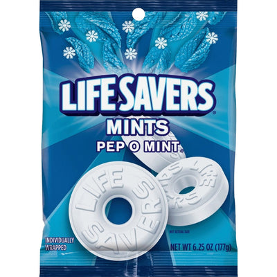 Mars Wrigley Life Savers Peppermint Hard Candies, 1 Bag, MRS08503
